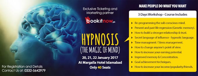 Hypnosis Workshop Islamabad