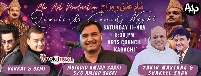 qawali & comedy night with mujadid sabri and son of amjad sabri