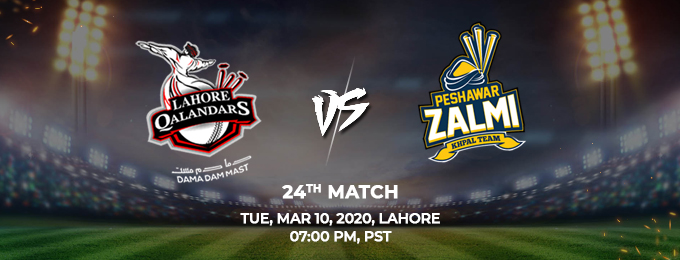 Lahore Qalandars vs Peshawar Zalmi 24th Match (PSL 2020)